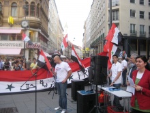 Kundgebung gegen Assad in Wien am 4.9.2011