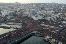 Massendemo in Istanbul für Gaza