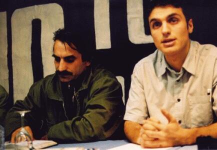 Moreno Pasquinelli (l), Bahar Kimyongür