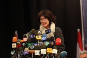 Gretta Duisenberg: "Occupation and slow genozide by Israel are crimes"