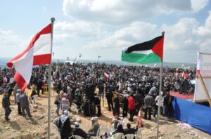 GMJ-Schlusskundgebung auf der Kreuzritterburg Beaufort