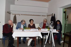 Pressekonferenz im Cafe Prückel