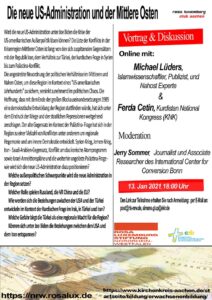 Flyer Die neue US-Administration und der Mittlere Osten