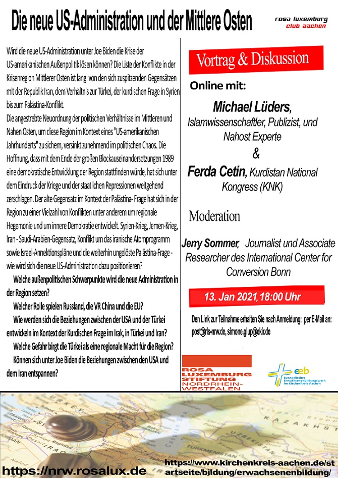 Flyer Die neue US-Administration und der Mittlere Osten