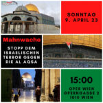 Stopp dem israelischen Terror gegen die Al Aqsa