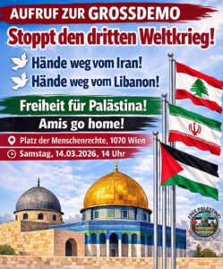 Demo Wien Stoppt dritten Weltkrieg 14.3.26